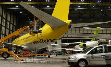 Flugzeugreinigung